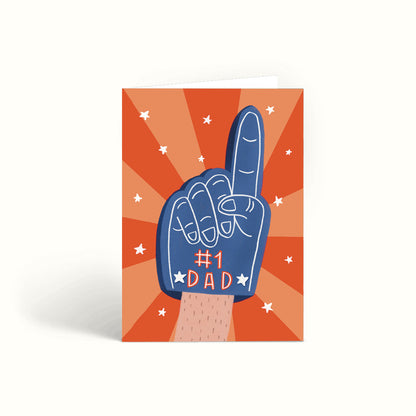 no. 1 dad, Best dad card, father's day card. greeting card