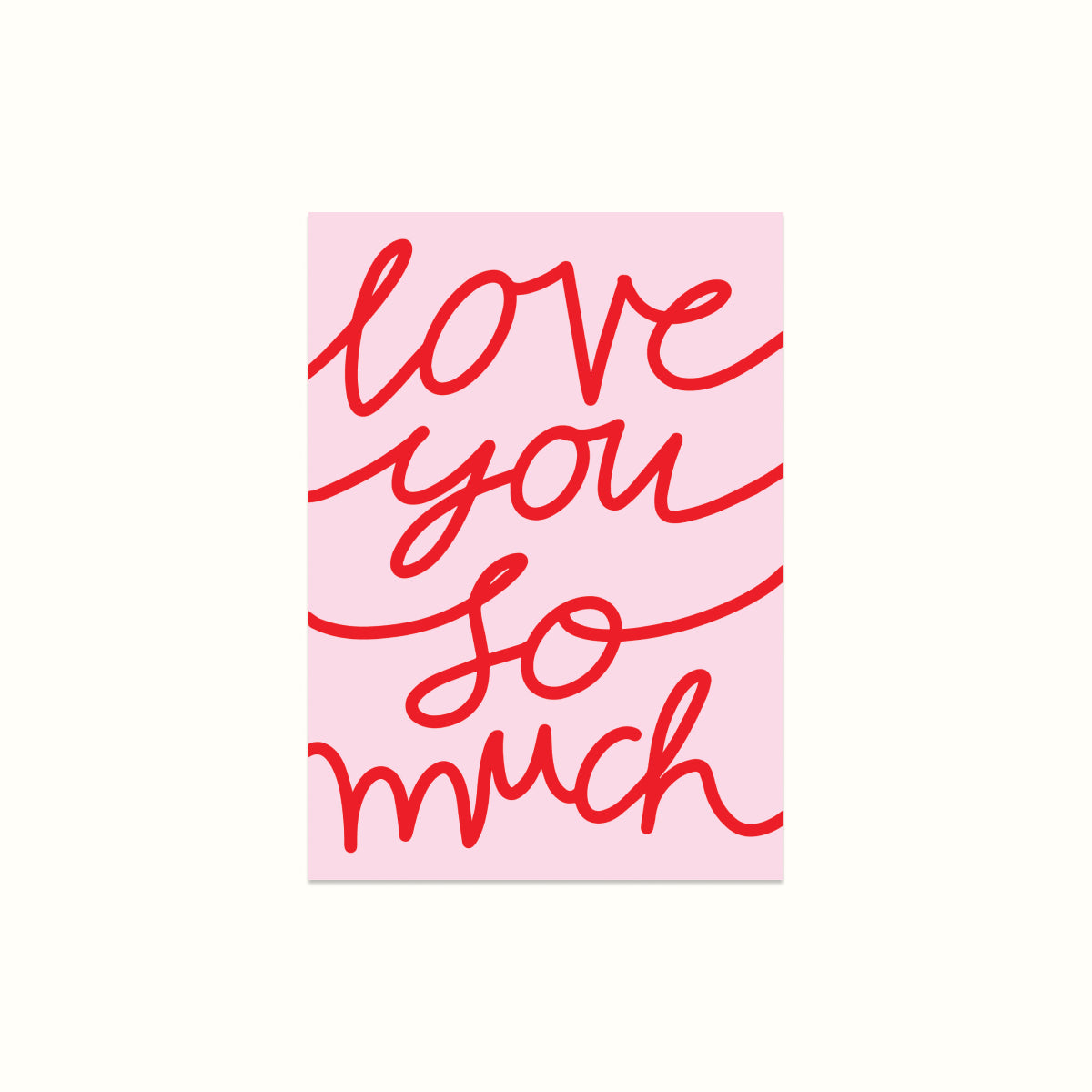 Love You Card, Greeting Card, Love Card, Relationship Card