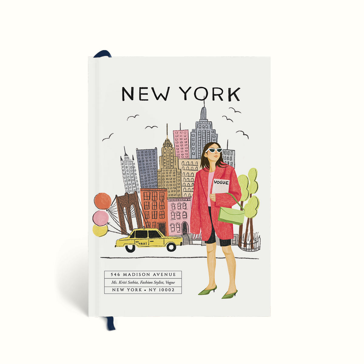 New York, Fashionista Diary, Stylist, Fashion Editor,Quote Notebook, Journal, Graphic Notebook, Typography Notebook, Plain Notebook, Ruled Notebook, Dotted Notebook, Bullet Journal, Personalised Notebook, Custom Notebook