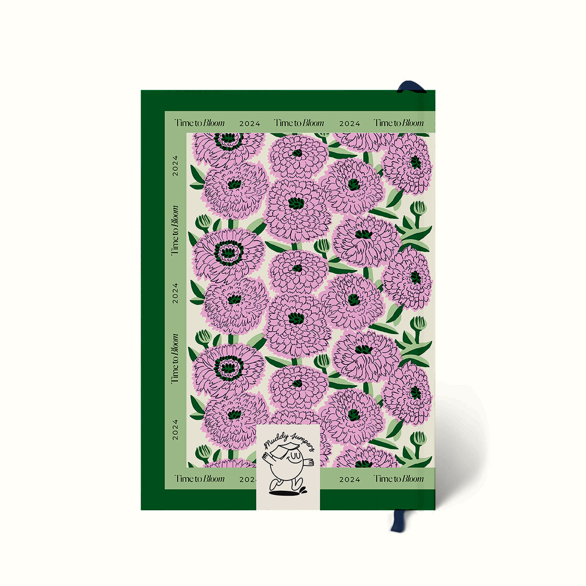 Floral Illustration, Floral Pattern, Time to Bloom, Personalised 2024 Planner, Dated Planner, Personalised Planner, 2024 Planner, 2024 Diary, Annual Diary, Planner 2024, Yearly Diary, New Year Diary, New Year Journal, Yearly Journal, Year Planners 2024, Planner 2024, The Muddy Jumpers