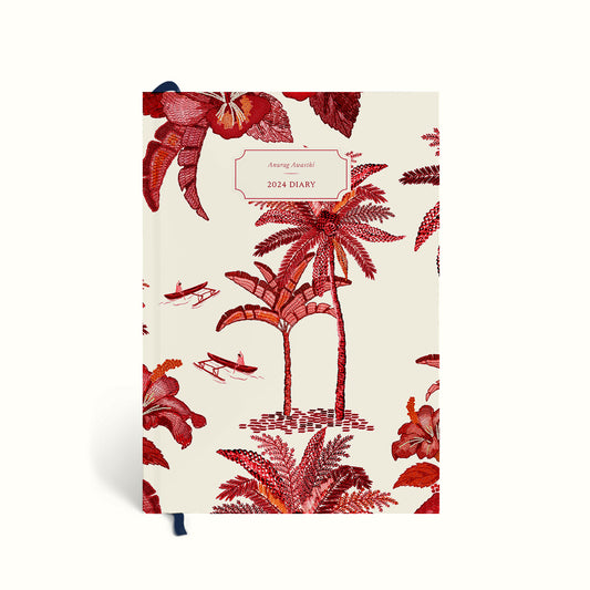 Coastal, Palm Trees, Coconut trees, Personalised 2024 Planner, Dated Planner, Personalised Planner, 2024 Planner, 2024 Diary, Annual Diary, Planner 2024, Yearly Diary, New Year Diary, New Year Journal, Yearly Journal, Year Planners 2024, Planner 2024, The Muddy Jumpers