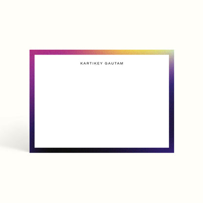 Gradient, Notecards, handwritten notes, notemaking, notes, scalloped design, stationery, personalised notecards, personalised notes, custom notecards, the muddy jumpers