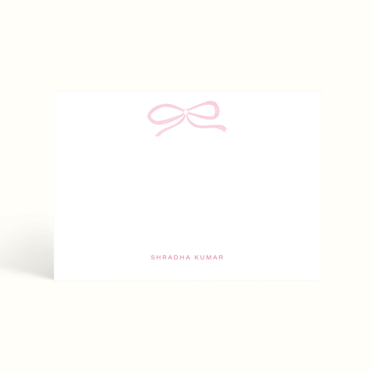 Coquette, Coquette ribbon, Ribbons, Bows,Notecards, handwritten notes, notemaking, notes, scalloped design, stationery, personalised notecards, personalised notes, custom notecards, the muddy jumpers