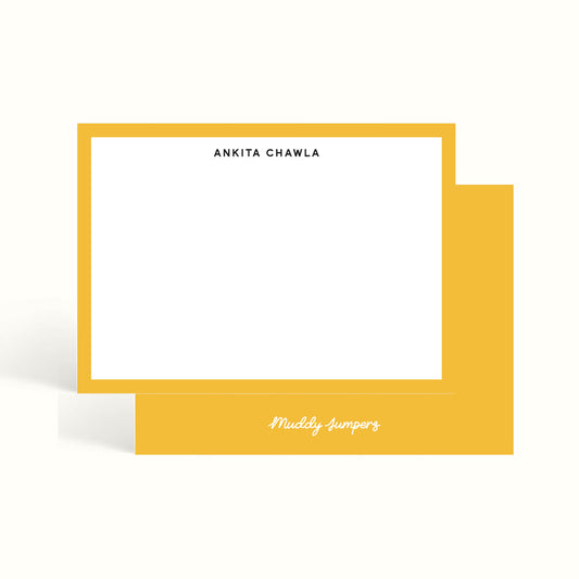 Notecards, handwritten notes, notemaking, notes, scalloped design, stationery, personalised notecards, personalised notes, custom notecards, the muddy jumpers