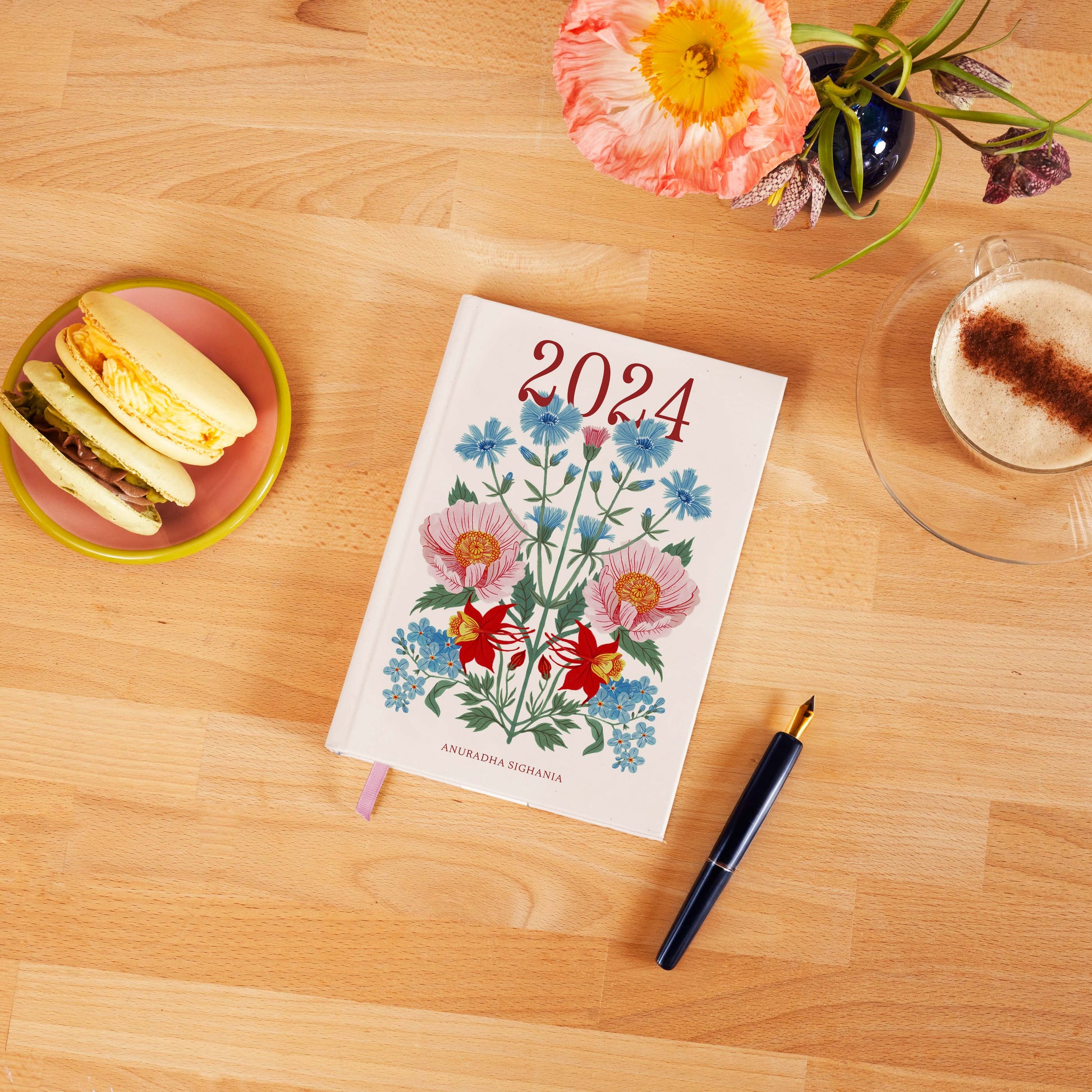 Floral Illustration, Floral Pattern, Time to Bloom, Personalised 2024 Planner, Dated Planner, Personalised Planner, 2024 Planner, 2024 Diary, Annual Diary, Planner 2024, Yearly Diary, New Year Diary, New Year Journal, Yearly Journal, Year Planners 2024, Planner 2024, The Muddy Jumpers