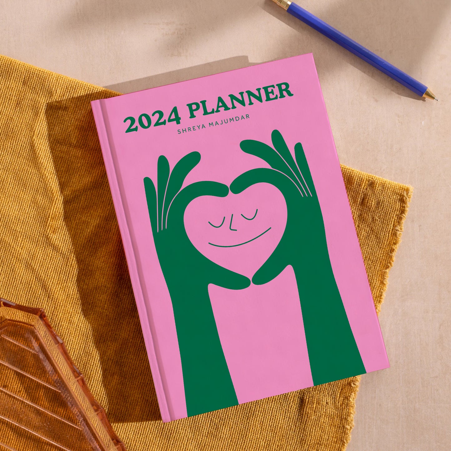 Love, Heart Illustration, Personalised 2024 Planner, Dated Planner, Personalised Planner, 2024 Planner, 2024 Diary, Annual Diary, Planner 2024, Yearly Diary, New Year Diary, New Year Journal, Yearly Journal, Year Planners 2024, Planner 2024, The Muddy Jumpers